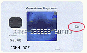 CVC Code on American Express cards